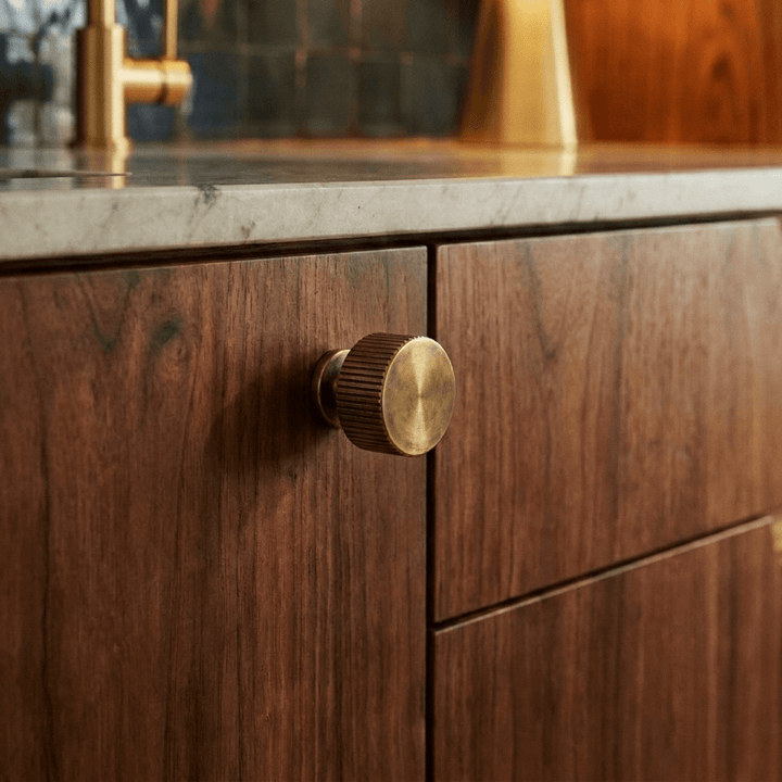 Modern Brass Cabinet Hardware Set with Antique Finish for Drawers and Cabinets 6