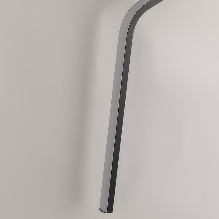 Modern Curved Wall Sconce Adjustable LED Wall Light Black Aluminum Three Color Temperatures 8