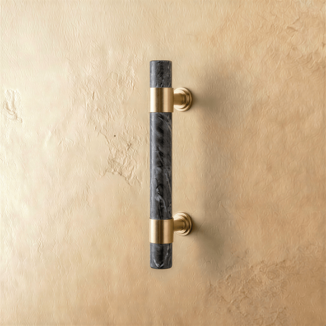Modern Kitchen Cabinet Handles With Ergonomic Design Brass And Marble Durable Finish 7