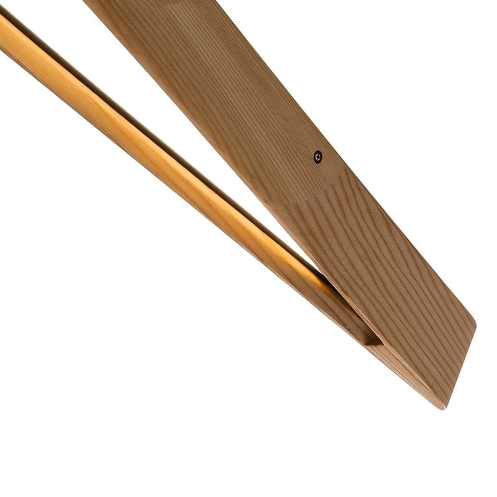 Modern Minimalist Ceiling Light Long Strip Diamond Shape Wood LED Adjustable Color Temperature 6