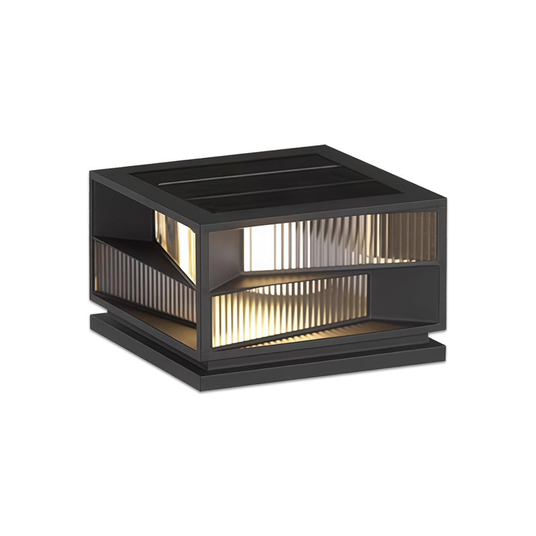 Modern Solar Garden Lights Wall Mounted Stainless Steel LED Waterproof Adjustable Height 8