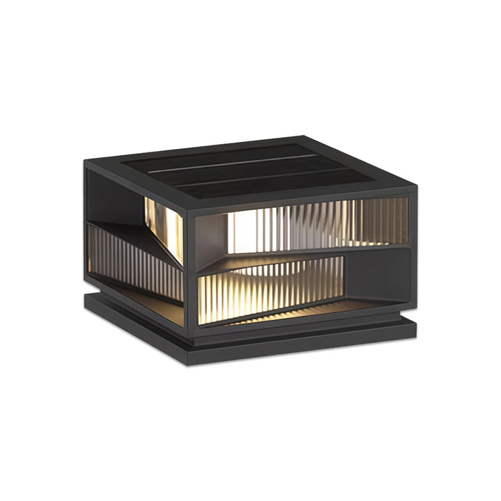 Modern Solar Garden Lights Wall Mounted Stainless Steel LED Waterproof Adjustable Height 8