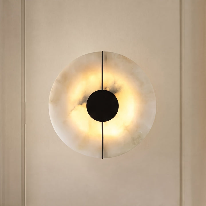 Nordic Minimalist Wall Light Wall Mounted Metal Fixture with Marble Accent LED Indoor Design