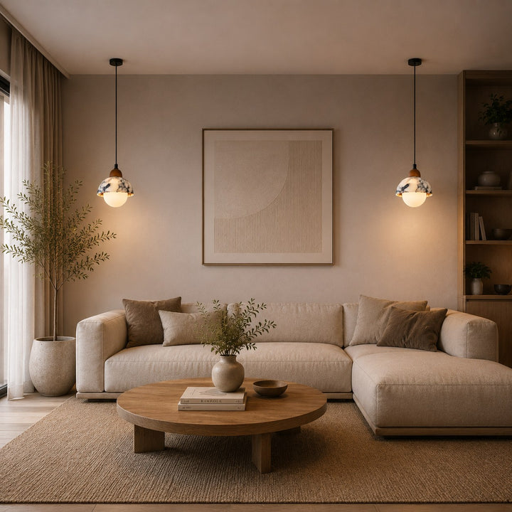 Nordic Pendant Light Hanging Alabaster Marble Adjustable LED for Kitchen Pendant Lighting