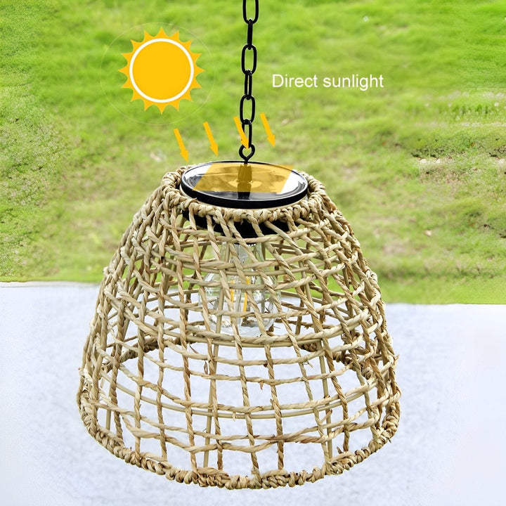 Outdoor Solar Lanterns Adjustable Hanging Waterproof Iron LED Eco-Friendly Light 5