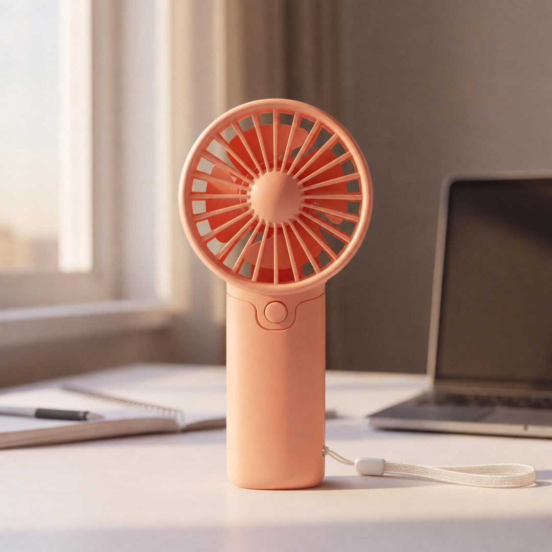 Portable Handheld Fan Lightweight Battery Operated Mini Fan with Compact Design for On-the-Go Cooling
