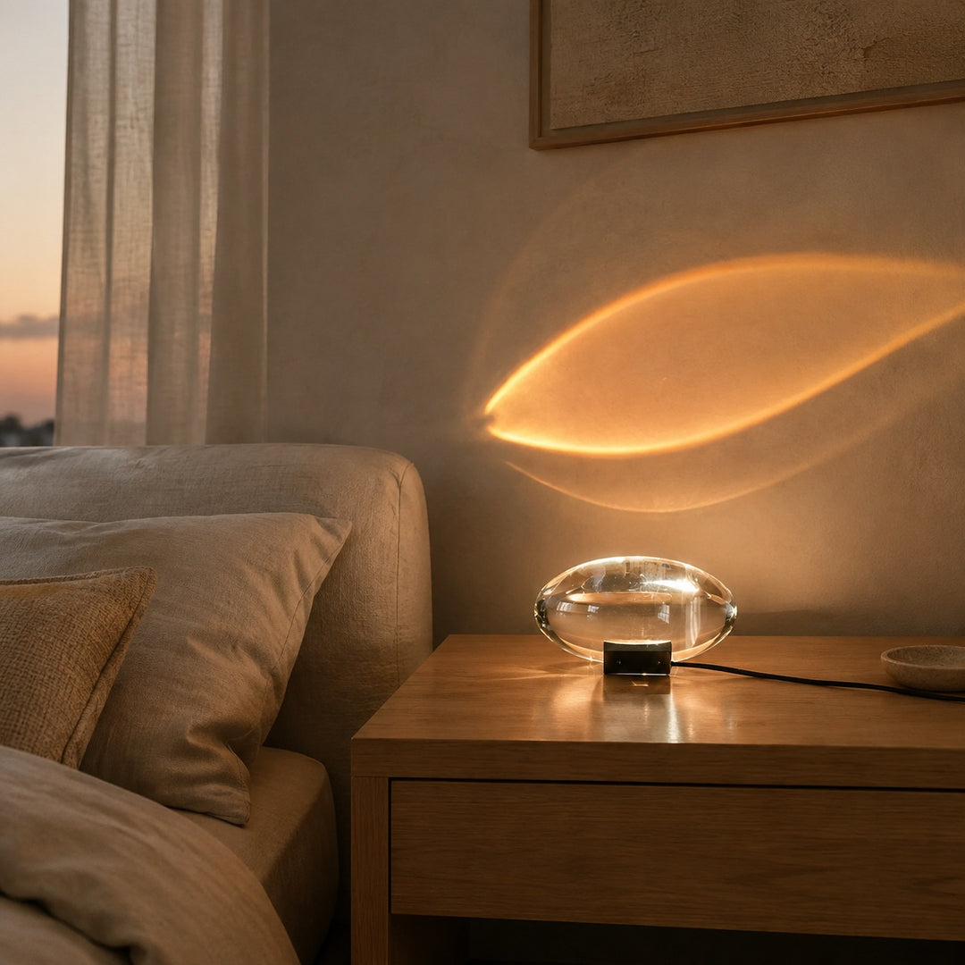 Modern Table Lamp with Adjustable Shade Metal Base LED Light Feature for Bedroom or Desk