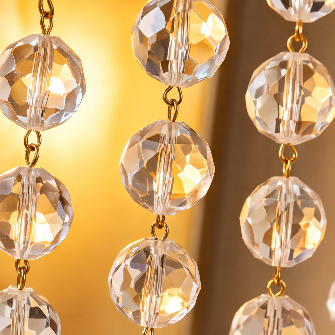 Matte Silver K9 Crystal Wall Sconce Light – Decorative Indoor Wall Light
