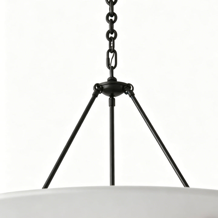 Vintage French Chandelier Light Adjustable Hanging Copper White Plaster LED 12W 3000K 6