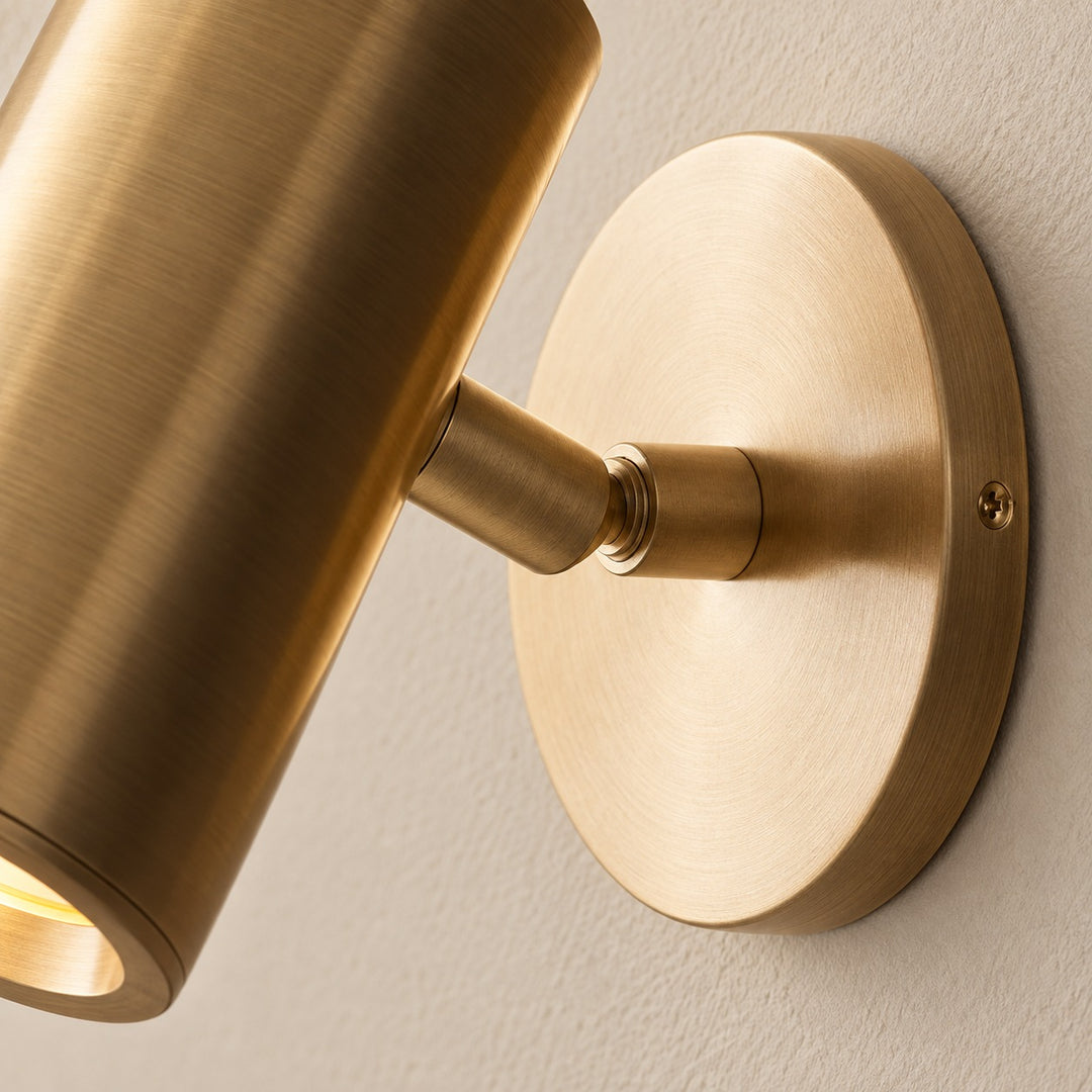 Modern Brass GU10 Wall Sconce – Indoor Wall Light for Bedroom & Hallway
