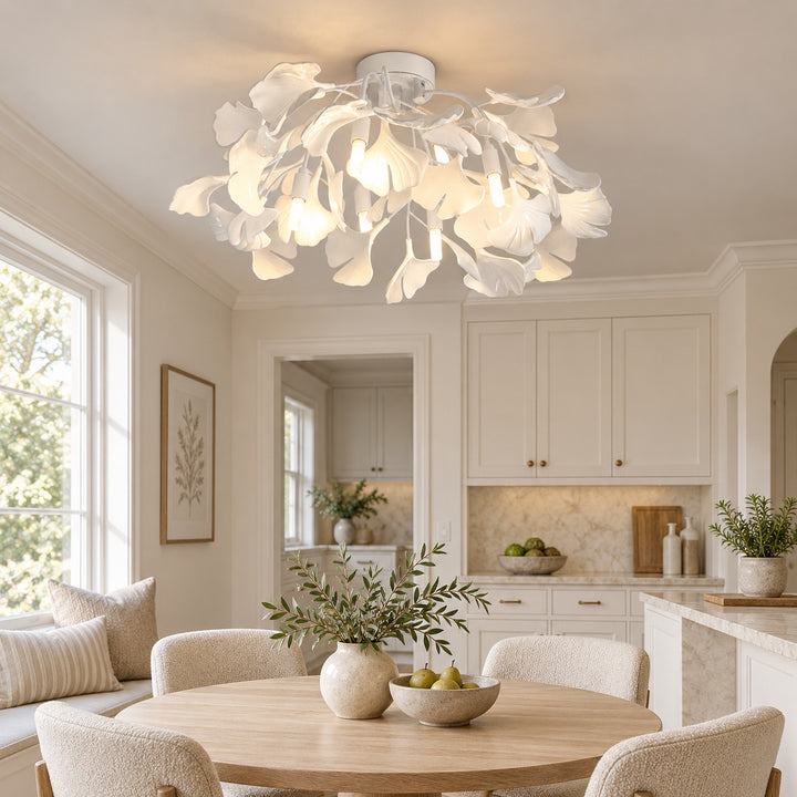 Modern Flush Mount Ceiling Light Metal Fixture with Dimmable LED 12 Inch 15W Warm White