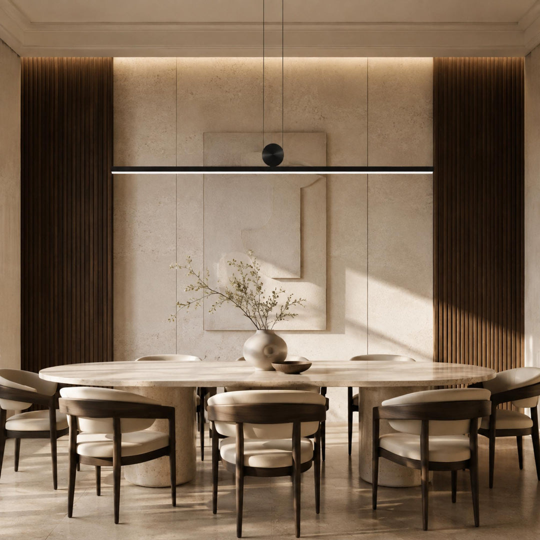 Modern Pendant Light Adjustable Hanging Aluminum and Acrylic with Energy-Saving LED Technology