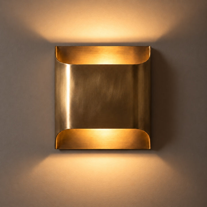 Modern Brass Up & Down Wall Sconce – Contemporary Interior Wall Light