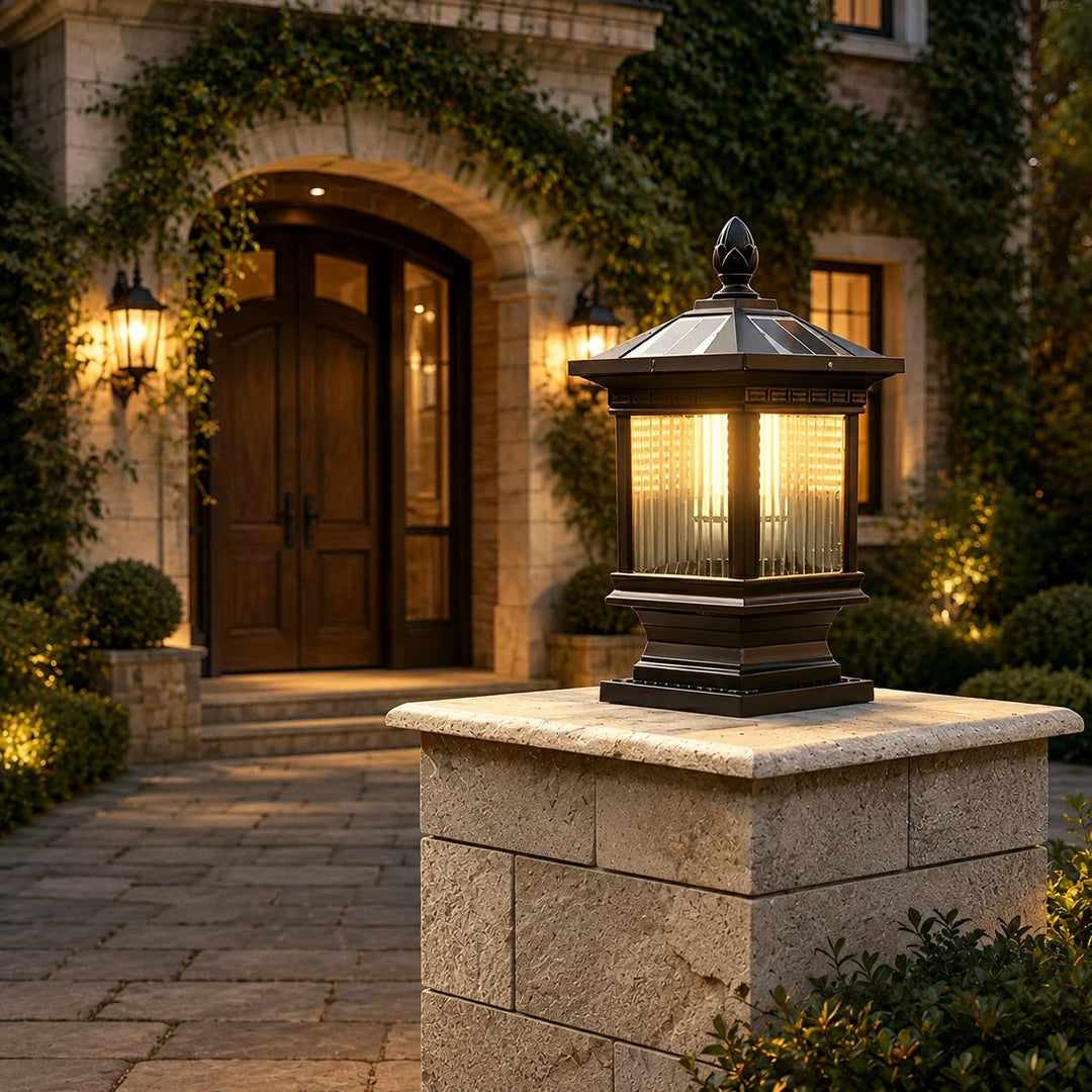 Modern Solar Garden Light Wall Mounted Die-Cast Aluminum Adjustable Dimmable LED Waterproof