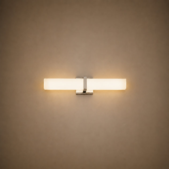 Modern Wall Light Adjustable Stainless Steel Glass Diffuser Indoor LED Sconce Fixture