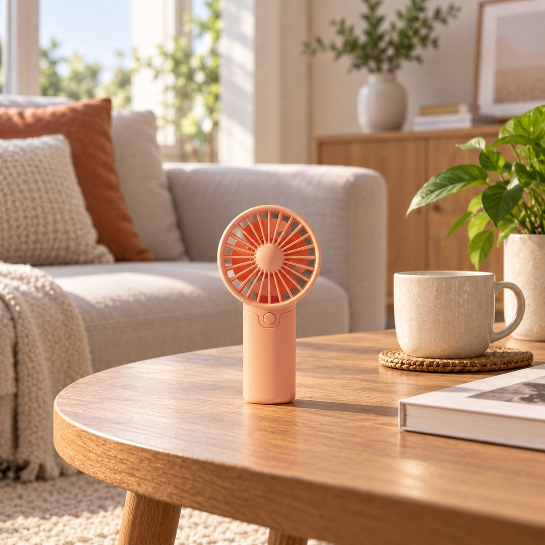 Portable Handheld Fan Lightweight Battery Operated Mini Fan with Compact Design for On-the-Go Cooling
