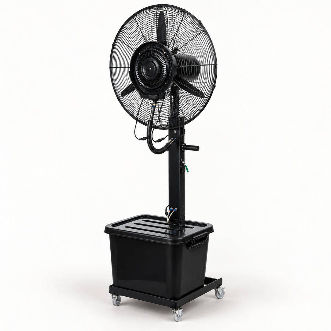 Water-Cooled Outdoor Floor Fan with Dust Removal Function Electric Atomization Cooling System