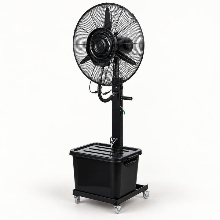 Water-Cooled Outdoor Floor Fan with Dust Removal Function Electric Atomization Cooling System