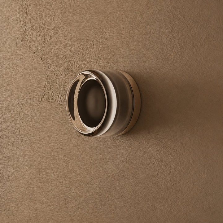 Minimalist Wall Light Wall Mounted Aluminum Circular Design LED Warm Ambient Glow