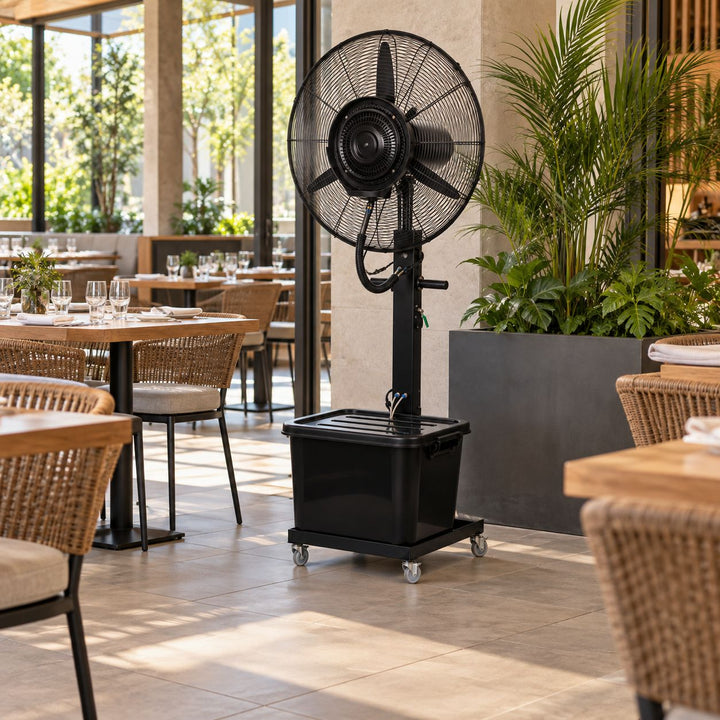 Water-Cooled Outdoor Floor Fan with Dust Removal Function Electric Atomization Cooling System