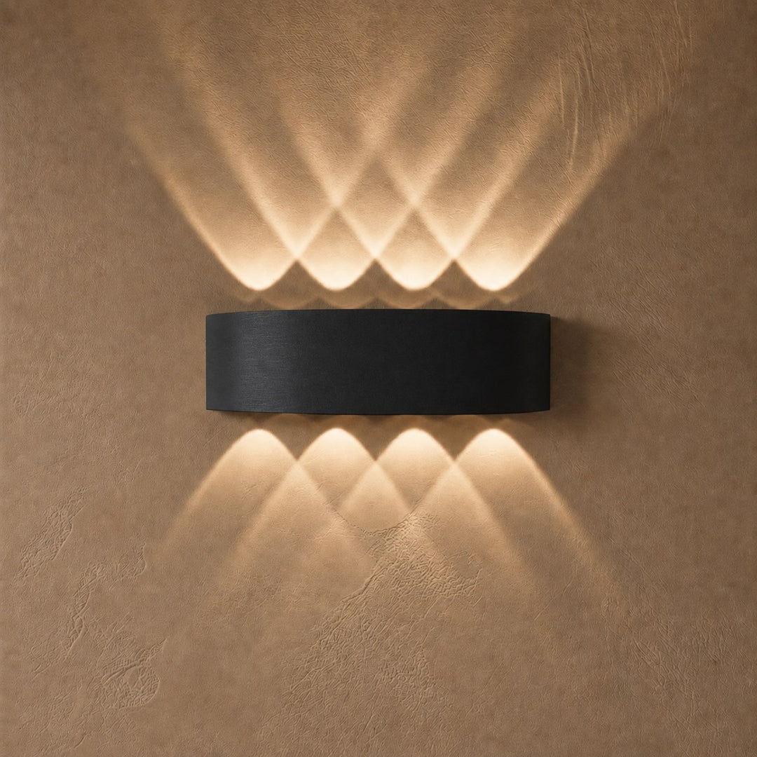 Modern Wall Light Waterproof Aluminum Up-and-Down LED Sconce for Indoor Outdoor Use