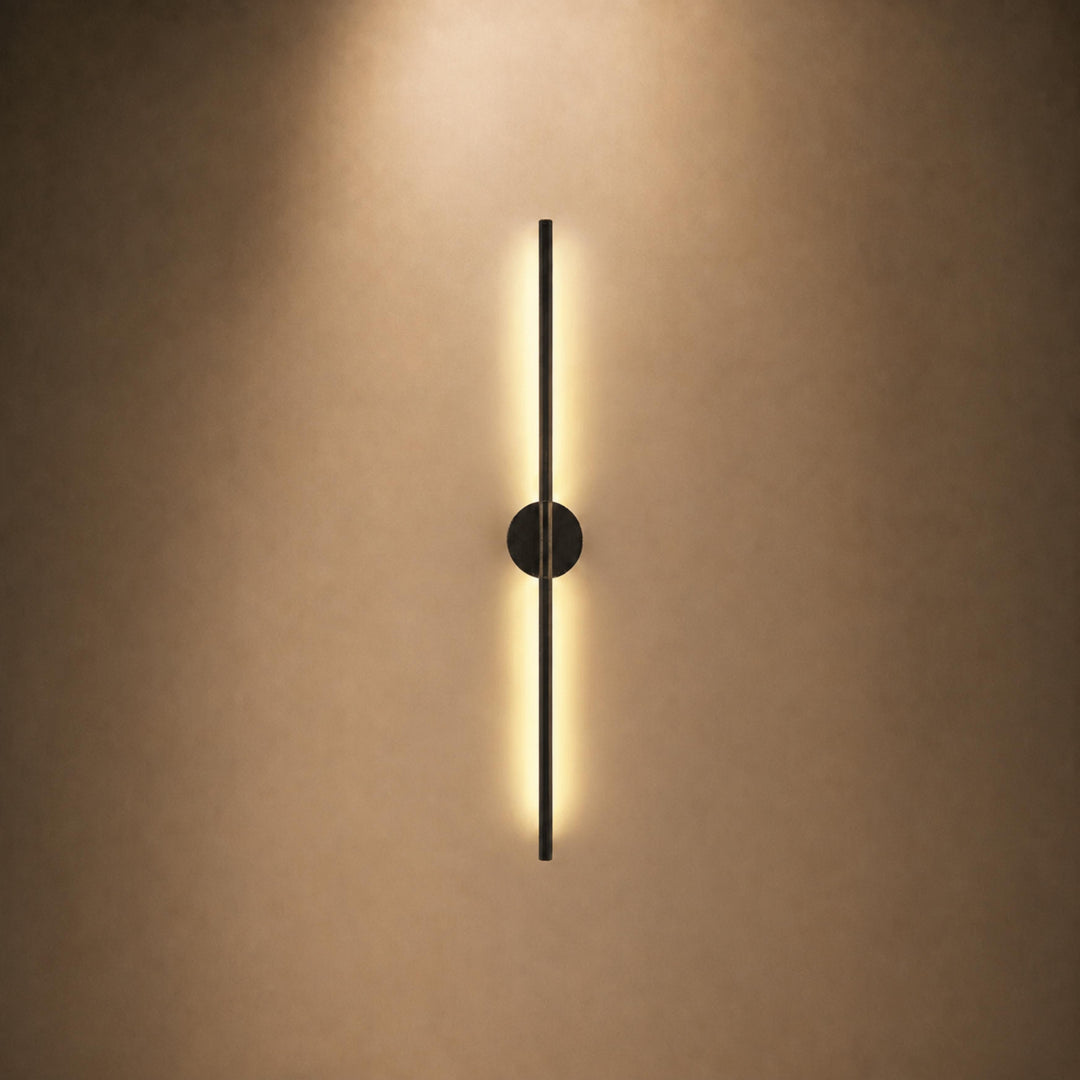 Modern Wall Sconce Lighting LED Tube Light Wall Mounted Aluminum Fixture Adjustable Size