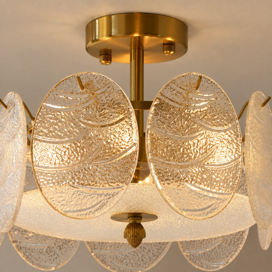 Modern Flush Mount Ceiling Light Fixture Metal LED Light for Home Office Space