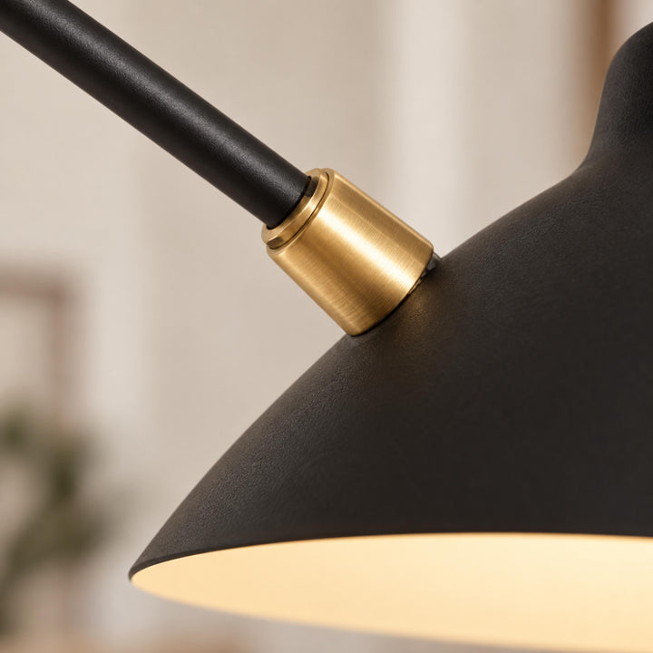 Modern Adjustable Ceiling Light Fixture Metal Design with Integrated LED Bulbs