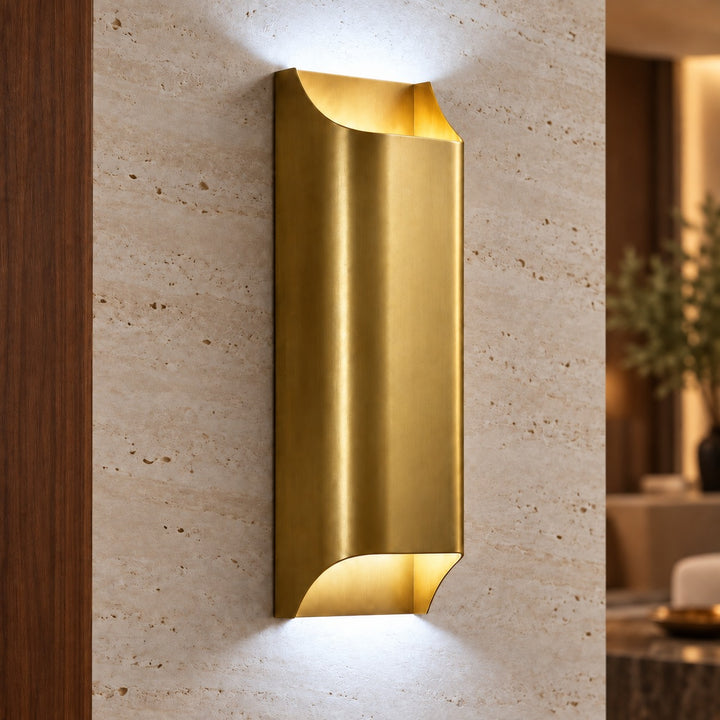Modern Brass Up & Down Wall Light Sconce – Dual G9 Indoor Wall Fixture