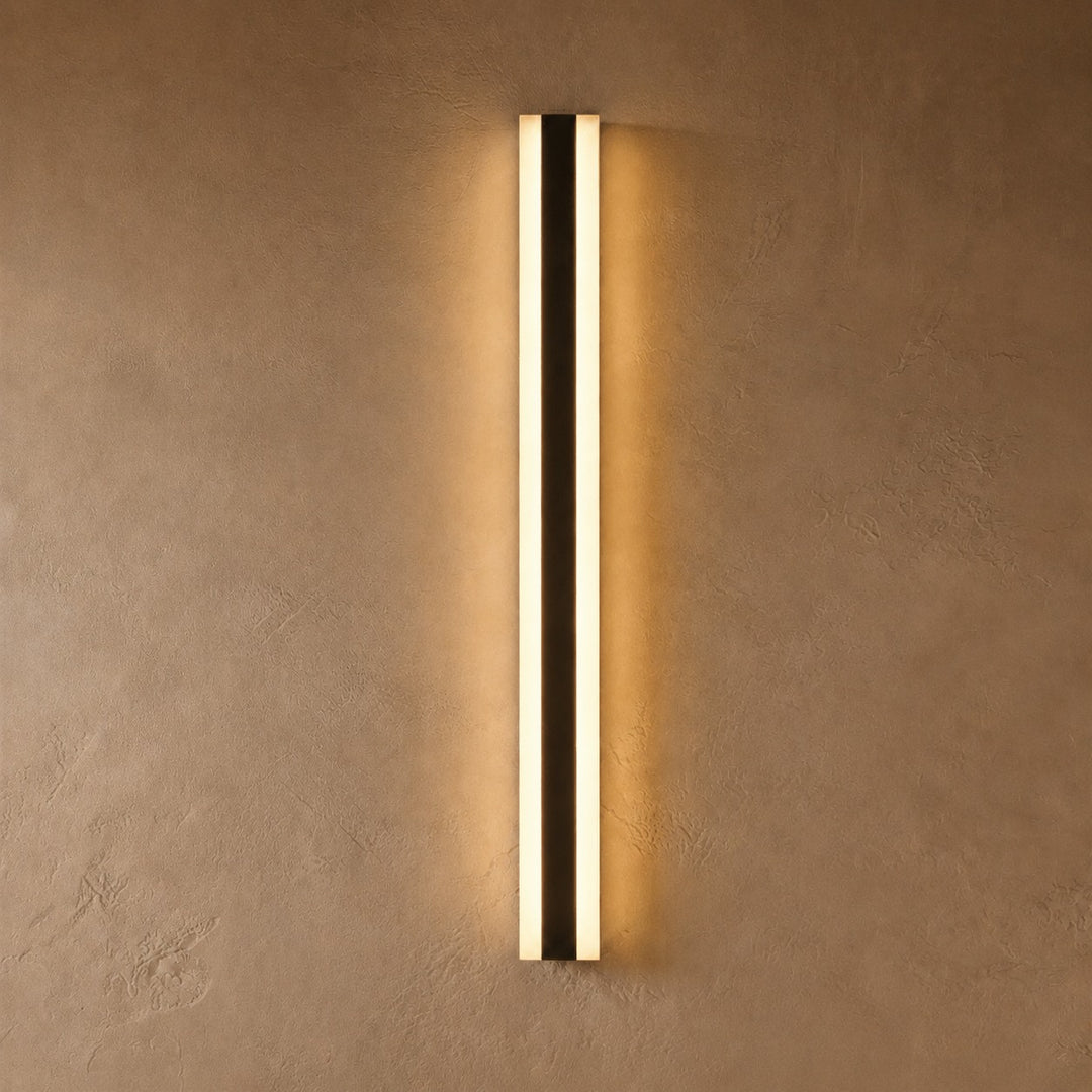 Modern Outdoor Wall Light Black Metal Wall Mounted LED Weatherproof Adjustable