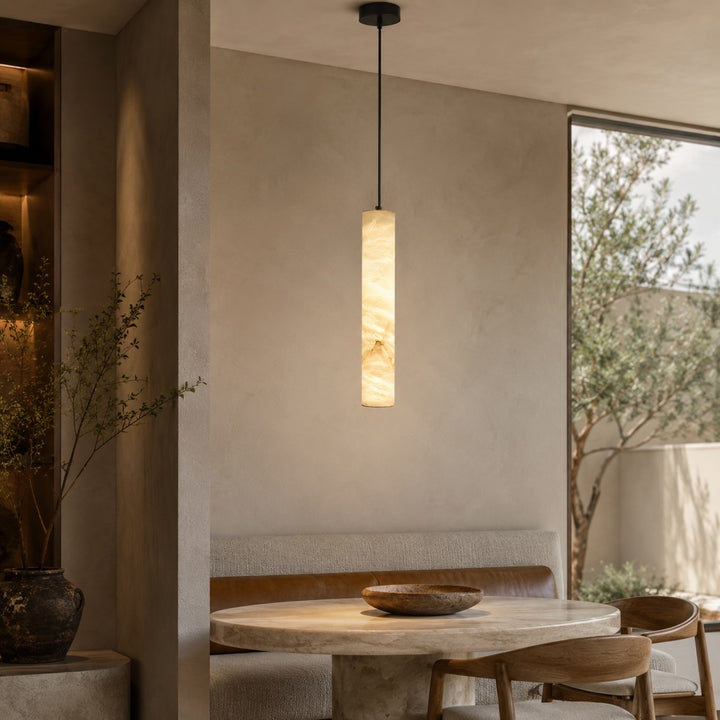 Modern Adjustable Pendant Lamp Brass or Black Metal with LED Light for Kitchen Dining Room