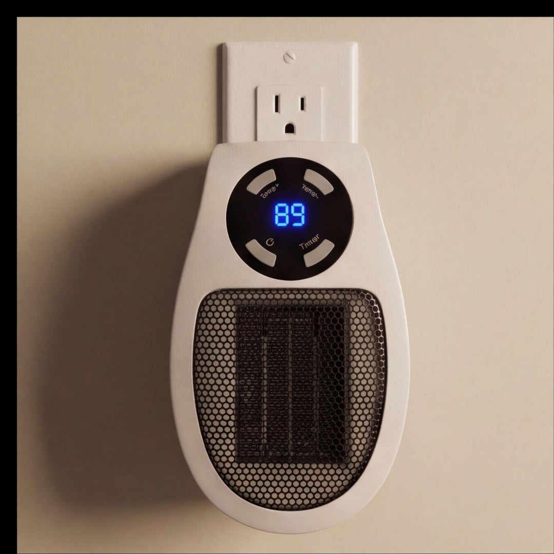 Electric Wall Heater Compact Design Wall Mounted Flame-Retardant with Remote Control Adjustable Temperature 350W