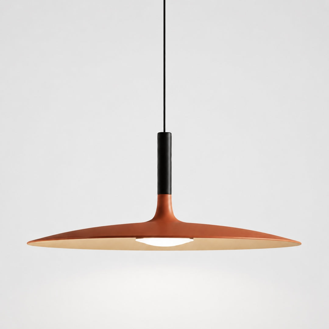 Modern Pendant Light Hanging Fixture in Concrete with Dimmable LED for Kitchen Island Lighting