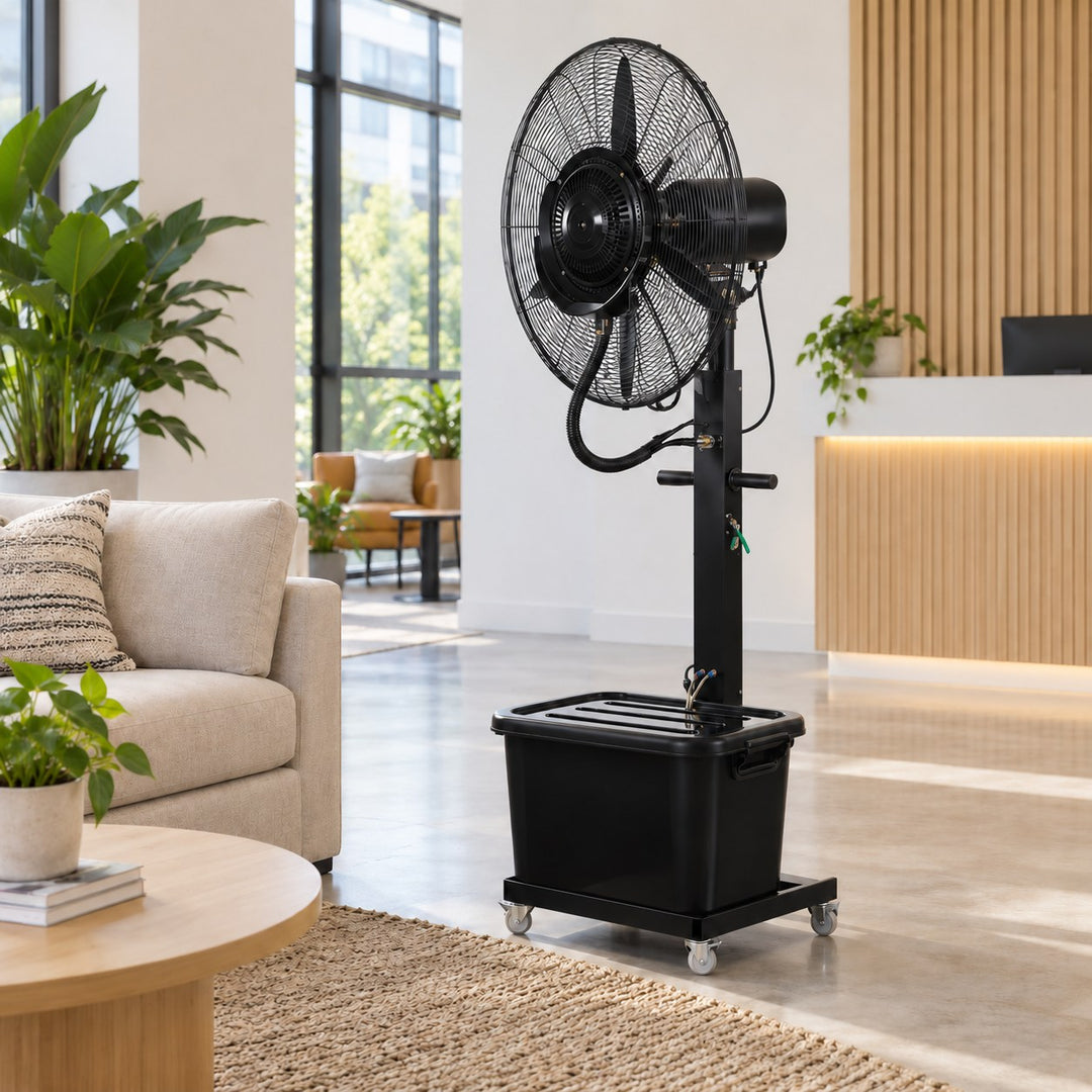 Water-Cooled Outdoor Floor Fan with Dust Removal Function Electric Atomization Cooling System