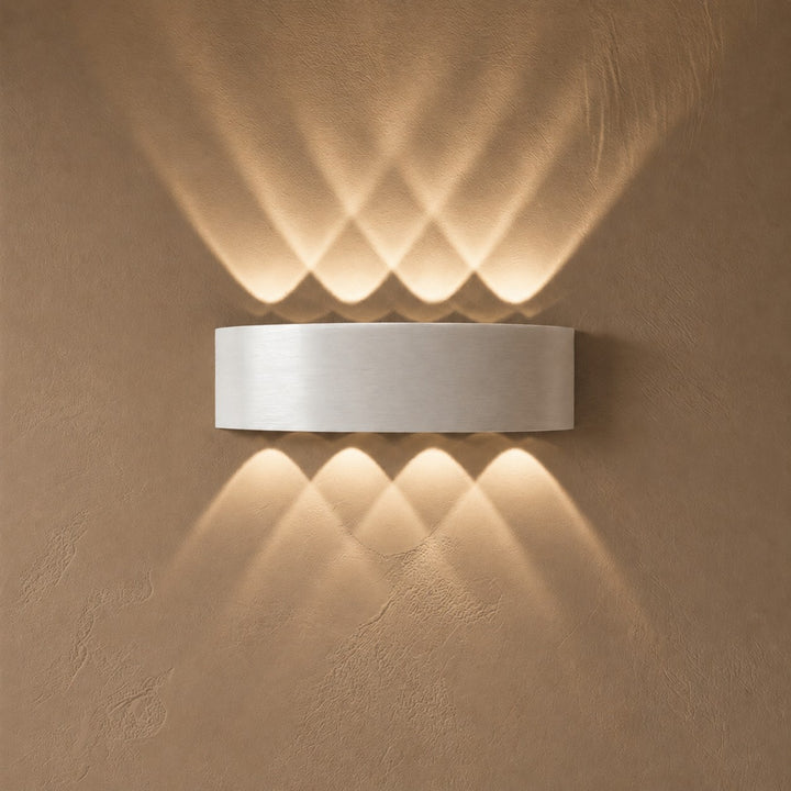 Modern Wall Light Waterproof Aluminum Up-and-Down LED Sconce for Indoor Outdoor Use