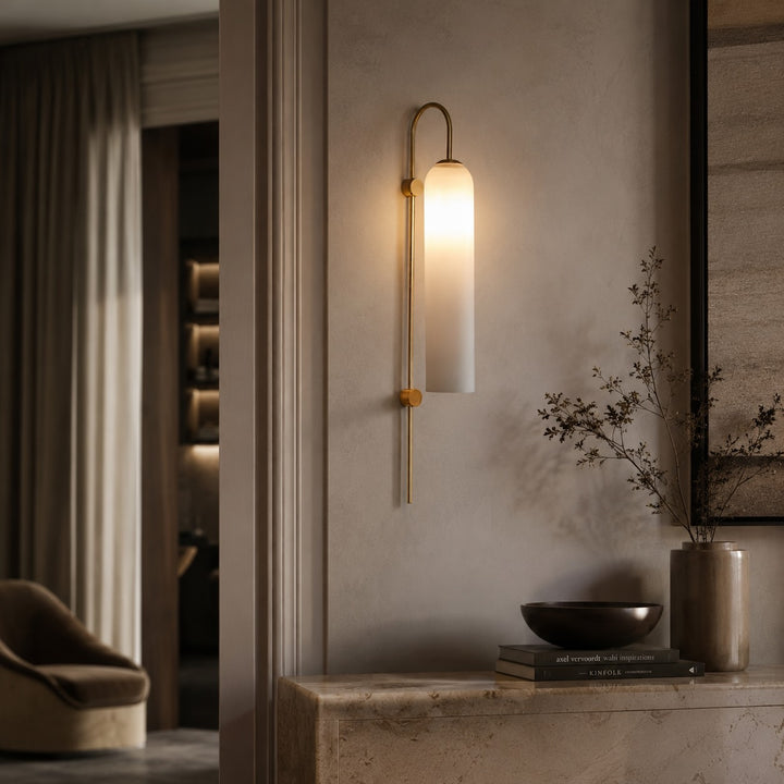 Modern Wall Light Wall Mounted Glass Dimmable LED Fixture for Contemporary Spaces