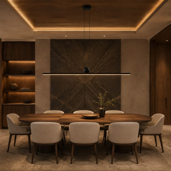 Modern Pendant Light Adjustable Hanging Aluminum and Acrylic with Energy-Saving LED Technology