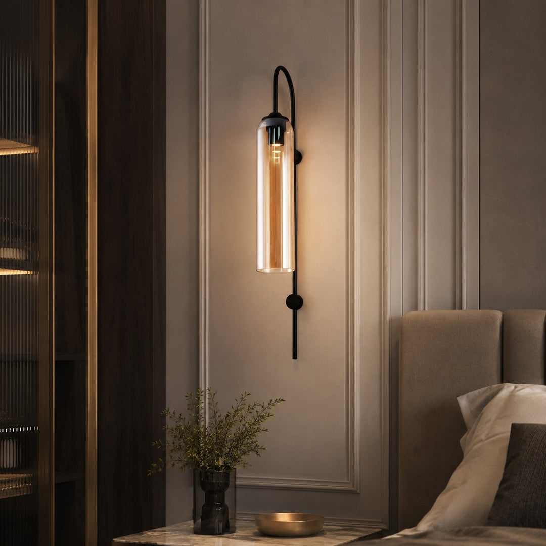 Modern Wall Light Wall Mounted Glass Dimmable LED Fixture for Contemporary Spaces