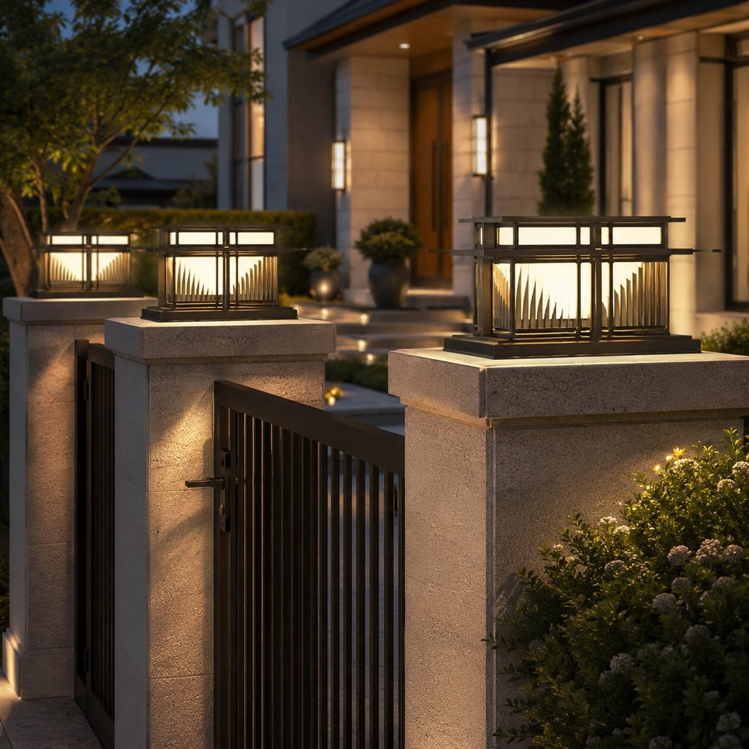 Modern Outdoor Wall Light Waterproof Metal Acrylic Adjustable LED for Gardens and Pathways