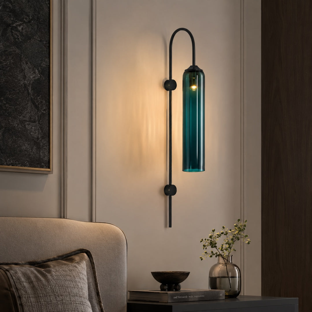 Modern Wall Light Wall Mounted Glass Dimmable LED Fixture for Contemporary Spaces