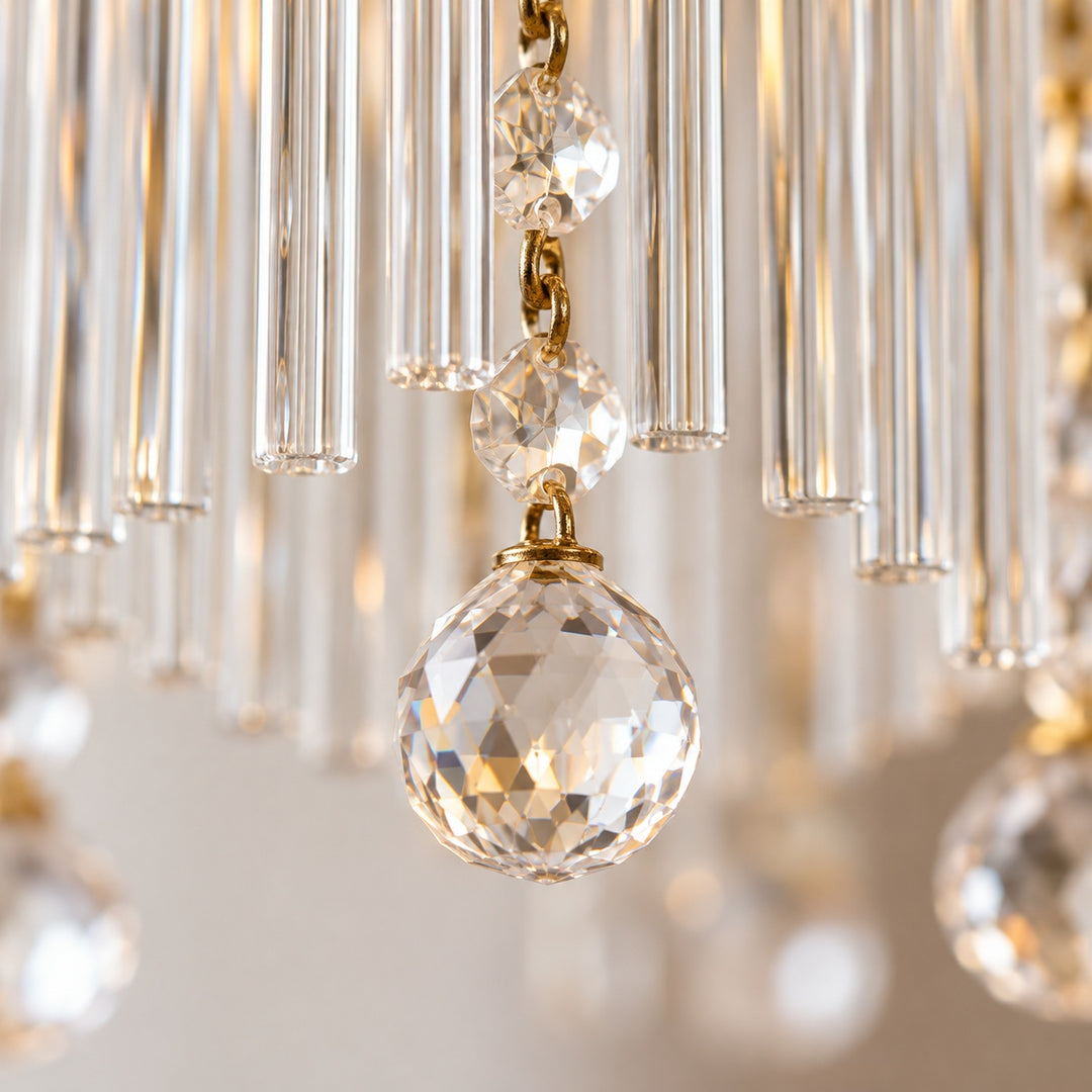 Modern Chandelier Ceiling Light Adjustable Hanging Metal Frame Dimmable for Dining Room