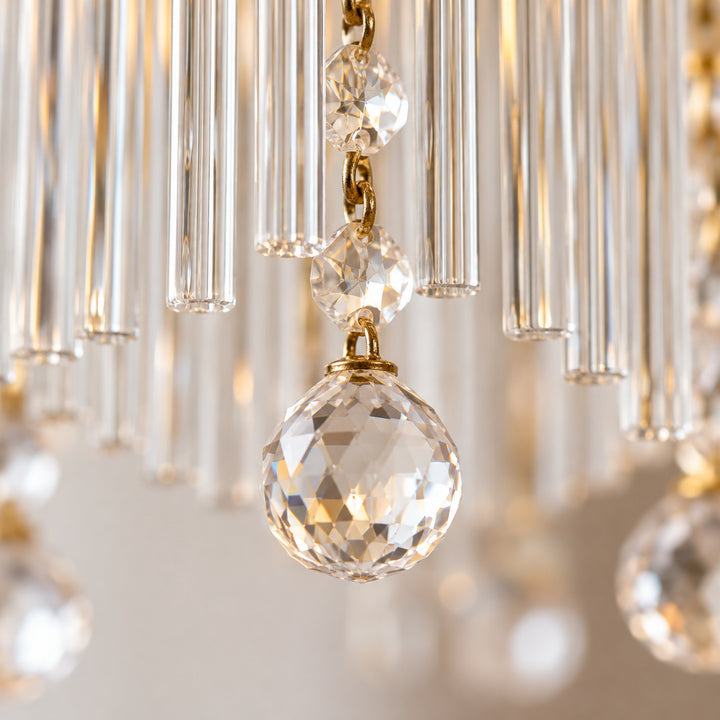 Modern Chandelier Ceiling Light Adjustable Hanging Metal Frame Dimmable for Dining Room