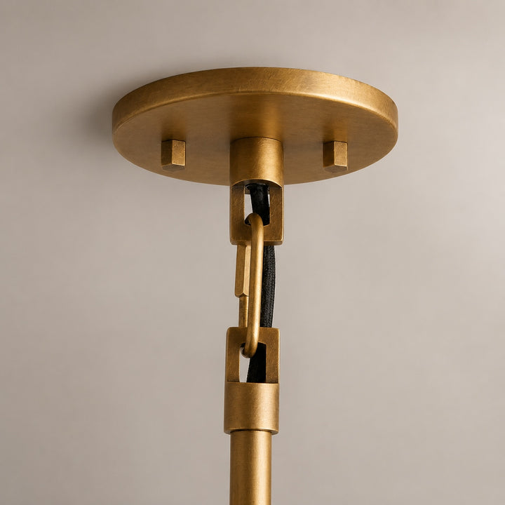 Modern Brass Saucer Pendant Light Hanging Metal Fixture with Frosted Glass Dome Shade for Kitchen Island Dining Room