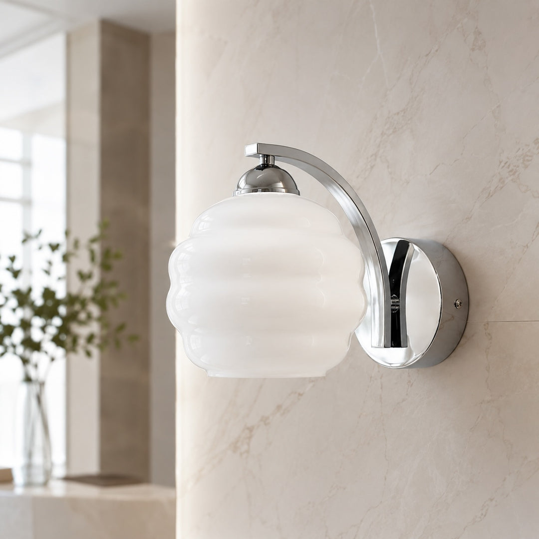 Modern Wall Light Adjustable Sconce Light Metal Glass E26/E27 Base Dimmable Warm Ambience
