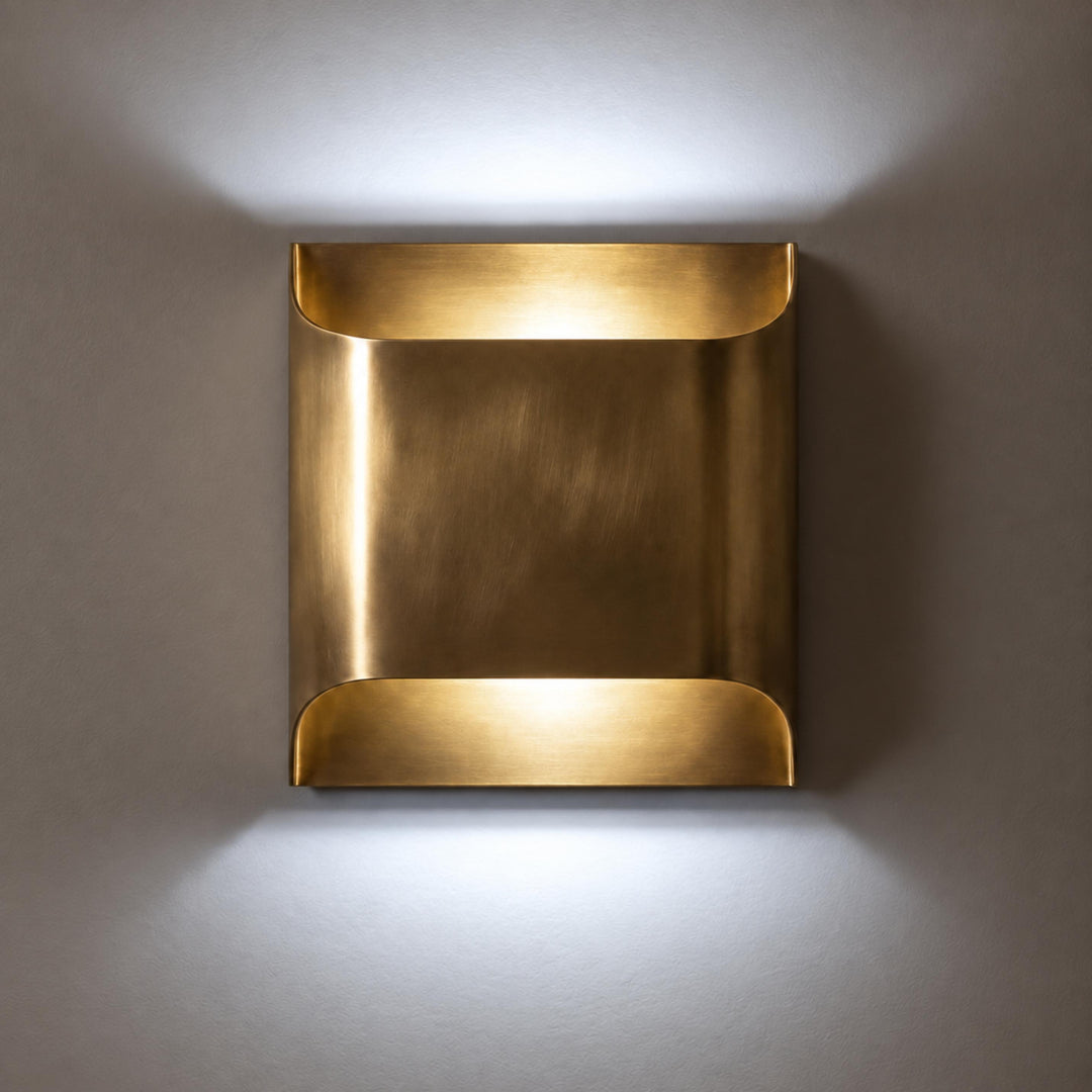 Modern Brass Up & Down Wall Sconce – Contemporary Interior Wall Light