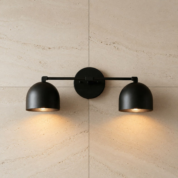 Modern Wall Light Wall Mounted Double Shade Brass Soft Focused Illumination Sconce Light