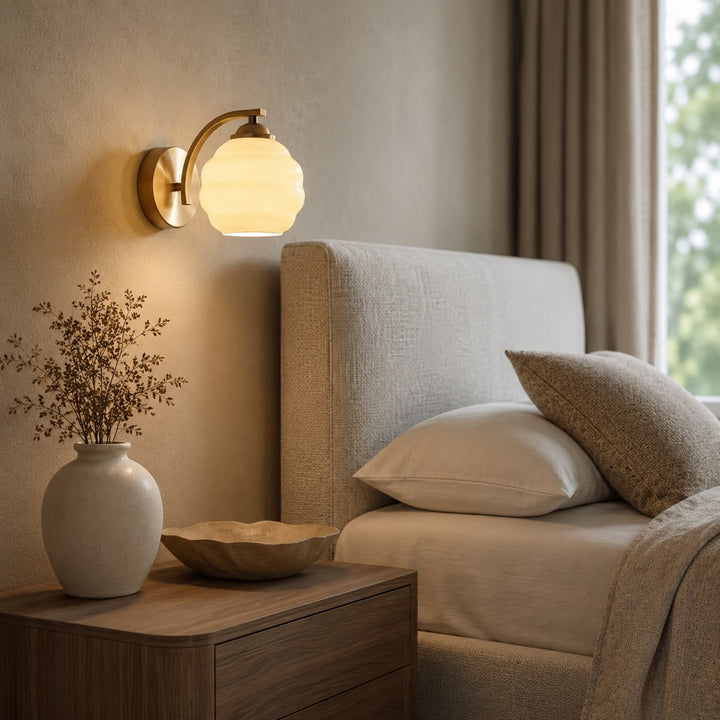 Modern Wall Light Adjustable Sconce Light Metal Glass E26/E27 Base Dimmable Warm Ambience