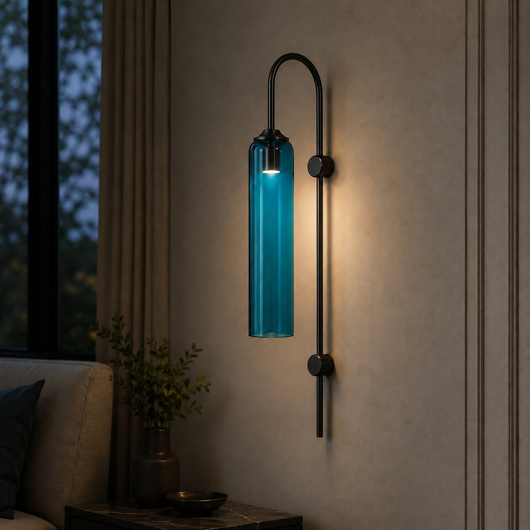 Modern Wall Light Wall Mounted Glass Dimmable LED Fixture for Contemporary Spaces