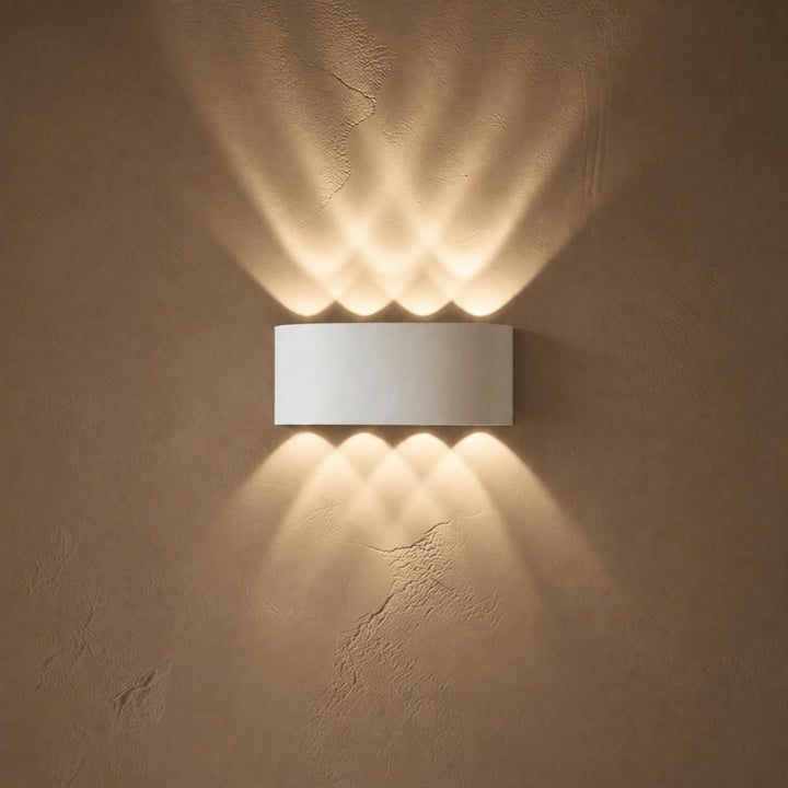 Modern Wall Light Waterproof Aluminum Up-and-Down LED Sconce for Indoor Outdoor Use