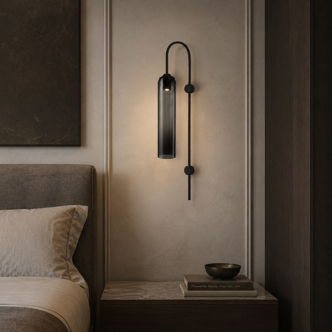 Modern Wall Light Wall Mounted Glass Dimmable LED Fixture for Contemporary Spaces